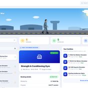 RAiD Facility Booking dashboard: pending/approved/upcoming stat cards, an agenda list, and a facilities quick-book panel